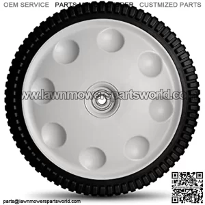 12 Inch Wheels Replacement for MTD 734-04019 734-04127, S-Wave Real Wheels Tires Compatible with Most Troy Bilt Walk-Behind Push Lawn Mower, 1 Pack