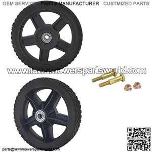 Parts Camp 8 inch Wheels for Push Mower(Set of 2) Wheel Kits