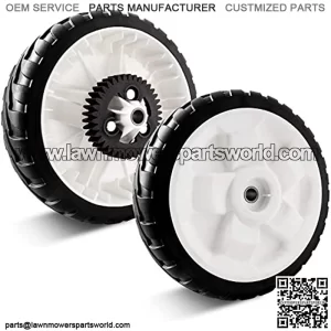 Replacement 115-4695 Wheels Compatible with Toro Lawn Mower - 8" Back Drive Wheel Gear Assebmly Compatible with Toro 20332 20333 20334 22" Recycler Lawn Mower, 2 Pack