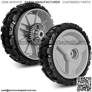 Replacement 580365301 Wheel Compatible with HU Lawn Mower - 2 Pack Drive Wheels Compatible with HU675AWD, HU700AWD, HU725AWD, HU800AWD, L321AH, LC221A, Craftsman GCV-160 Mower, 8 inch