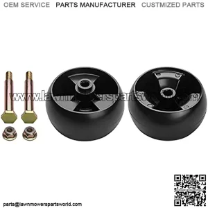 Deck Wheels Fit for Cub Cad Mower - Deck Roller Gauge Wheels Compatible with Cub Cad Troy Bilt HU Lawn Mower tor, Work with 42" 46" 48" 50" 54" Deck, Replaces 734-04155 112-0677