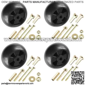 4 Deck Wheel Kit fits John Deere LX186 LX188 STX38 STX46 38" AM116299 AM133602