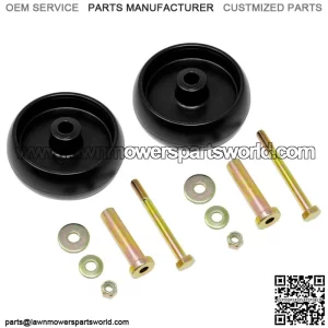 (2) Lawn Mower Plastic Wheels For John Deere G100 L100 L105 L107 L110 L120 L130