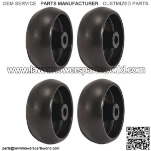 4 NEW DECK GAUGE WHEELS FOR JOHN DEERE GX10168 Z225 Z245 Z425 L100 L130 G100