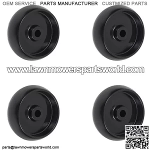 (4) Mower Deck Wheels Fits John Deere L130 L120 L118 L111 L108 L100 D100 102 155