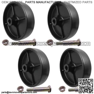 4Pk Deck Wheel and Hardware Kit Toro 112-0337 MTD 734-0973 Troy-Bilt Cub Cadet