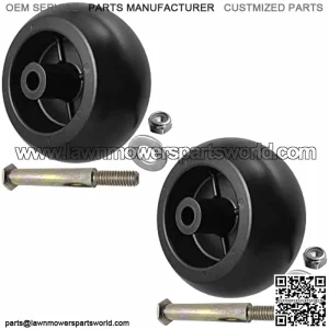 Parts 4 Outdoor Aftermarket Deck Wheels and Kit 2Pk Replacement for Husqvarna Mower 532133957 133957 03471700 03905600