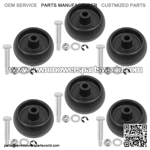 Deck Wheels w/ Hardware Kit for Ferris F50XT F125XT F150XT F200XT F160Z F210Z