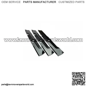 3 Pack Mower Blades for John Deere M115495 48" Decks