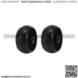 2 Mower Plastic Deck Wheels for John Deere D100 D110 D120 D140 Z225 Z245 Z425