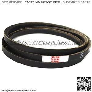 Mower MaxLife Belt, Designed to Specific Material, Dimensions, Shape, Construction and Pliability Standards That Ensure Superior Performance and Long Life, OEM 382990