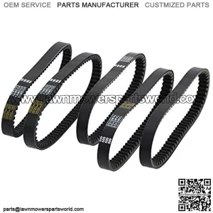 5 PCS Asymmetrical Torque Converter Belt for Mini Bike Go Kart 30 Series Replacement Belt Professional Go Kart Accessories