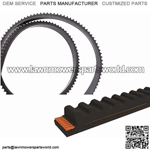 Lawn Mower Drive Belt 1/2" x 50 3/4" for Hustler 603907 Raptor, Raptor Limited, Raptor SD and Raptor SDX