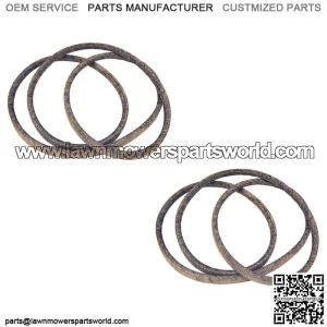 (2) 48" Lawn Mower Deck Belt Fits Husqvarna 180808 Fits Poulan Fits Craftsman