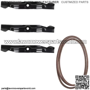 Deck Belt & Heavy Duty Blade 50" Fits Cub Cadet LT1024 13AR11CP712 13AR11CP710