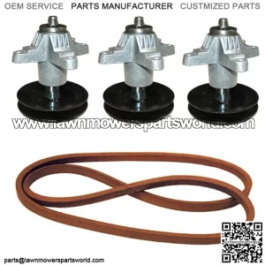 Deck Spindles-Belt Kit Fits Cub Cadet RZT-54 MTD Columbia Sears Craftsman ZTL800