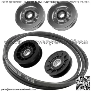 Drive Belt w/Pulleys for John Deere X120 X125 X140 X145 X155R / M155885