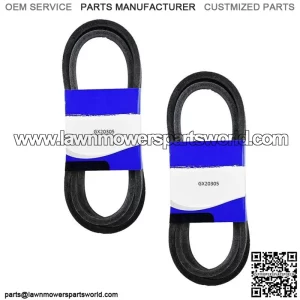 2PK 48" Deck Belt Heavy Duty for John Deere Sabre L120 L130 1642HS L2048