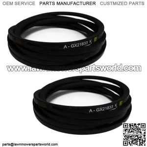 2PK Heavy Duty Belt for John Deere GX21833 GX20571 D140 D150 D160 L120 L130 145