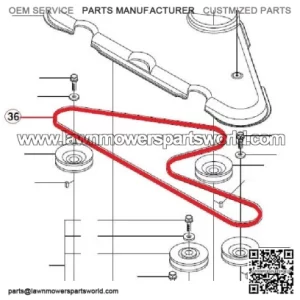 HQV Rider 15T V-belt