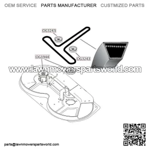 Husqvarna LT125 blade drive belt