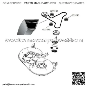 Husqvarna CT154 blade drive belt