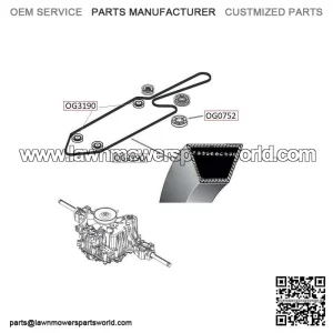 Husqvarna CTH184T drive belt