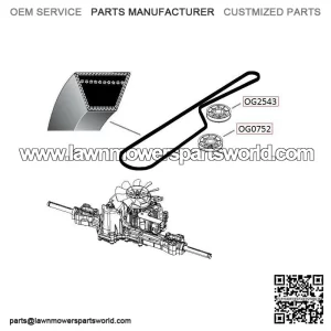 Husqvarna LTH drive belt