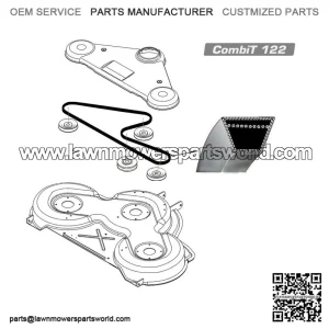 Husqvarna Rider Proflex 21 blade belt
