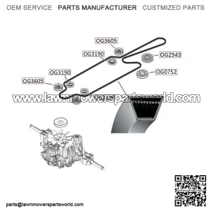 McCulloch M125-97TC drive belt
