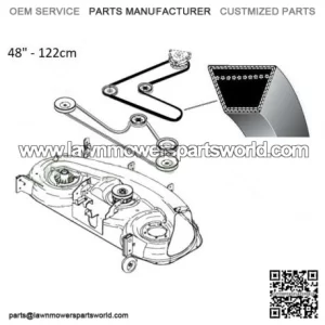 Husqvarna GTH, YTH 48" Mower Drive Belt