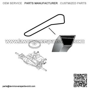 1/2" x 95 11/16" 12.7 x 2430 V-Belt