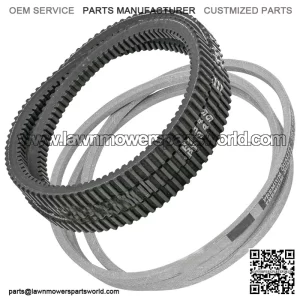 42-Inch Deck Primary & Secondary Belt Set for John Deere GX345 GX355 X324 - M43820 M118684