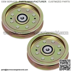756-04129 Flat Idler Pulley Compatible with Cub Cadet/MTD/Troy-Bilt Replace 956-04129, 956-04129C, 756-04129B, 756-04129C, 753-08171, 280-646 Fits MTD 38", 42", 46" and 54" Decks