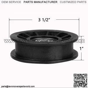 Fourtry Flat Idler Pulley Fit for Riding Mower - Flat Pulley Fit for Ariens Poulan YT4000 YS4500 Lawn Tractor with 42" 54" Deck, Replace 194327 532194327 280-6630