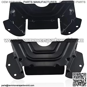 Lawn Mower Parts 783-06424A-0637 42" 46" Deck Spindle Pulley Belt Guard Cover Compatible with MTD &Troy-Bilt &  Lawn Mower - 2 Pack (Black)