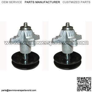 2 Set Spindle Assembly w/ Pulley for MTD Fits Cub Cadet 918-0671B 918-04608A