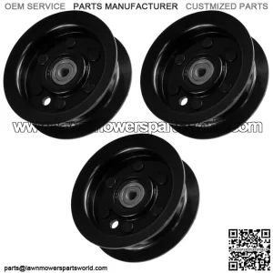 3 Flat Idler Pulley For Toro SS5060 SS5035 MX5060 50" Deck 132-9420 1329420