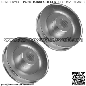 2 Transmission Pulley For John Deere 1642HS 1742HS CV490S MIU800221