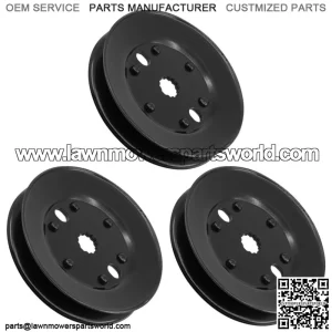 Deck Spindle Pulley For John Deere X534 48" or 58" Deck / Qty 3