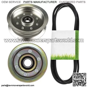 Mower Deck Idler & Belt Kit for John Deere L130 L100 L110 L118 L111 L105 D110
