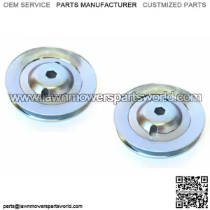 2 Spindle Pulley For John Deere GX22616 Sheave Assembly 48" Deck L120 L130 LA130