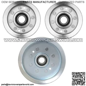 3 Deck Flat Idler Pulley Kit For John Deere L120 L130 X165 X166 X167 D160