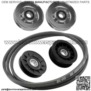 Drive Belt w/Pulleys for John Deere L118 L120 L130 CV23S LA100 31P677 LA105