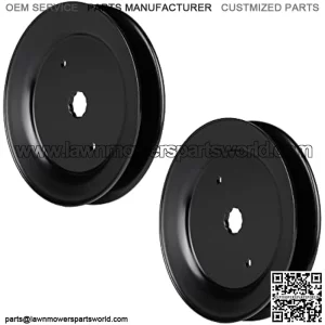 Deck Spindle Pulley Replaces for AYP Husqvarna Dixon 129206 153532 173435 532173435,AYP Poulan Husqvarna 2348LS 2748GLS GTH2648 GTH264 LT120 LT141,2 Pack