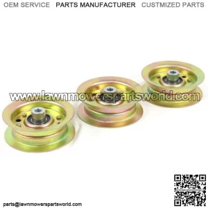 (Pack of 3) Flat Idler Pulley for 2013  TimeCutter SS 5060 74632 Lawnmower