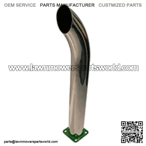 New Chrome Curved Stack 24" Tall 3" OD Fits John Deere Tractors 50 520 530 B 24