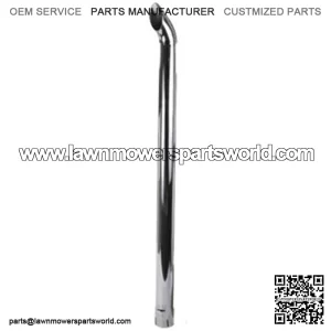 ZNL89025C Fits John Deere Chrome Curved Exhaust Stack 48" 2 1/2" ID for Many Mod
