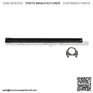 Universal Fit 4-1/8" x 24" Straight Pipe With Clamp for Tractors