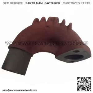 824245M1 2-Bolt Flange Exhaust Elbow with Fins Fits Massey Ferguson TO35 35X(FE)